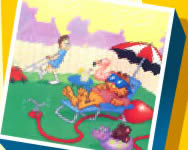 Garfield jtkok puzzle 4 Garfield HTML5 jtk