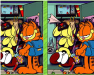 Garfield spot the difference Garfield jtkok ingyen